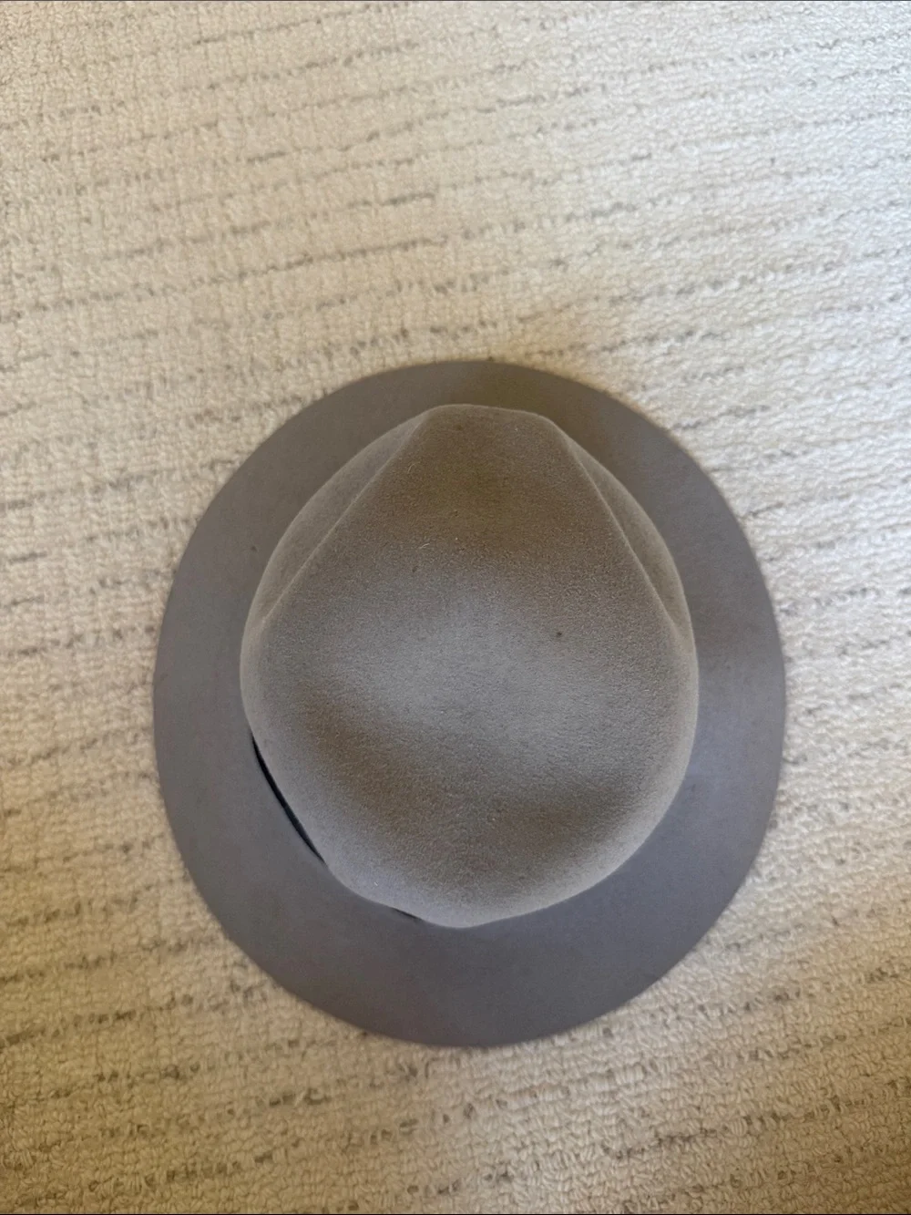 Mallory by STETSON Classic Gray WOOL Fedora with Black Band SMALL